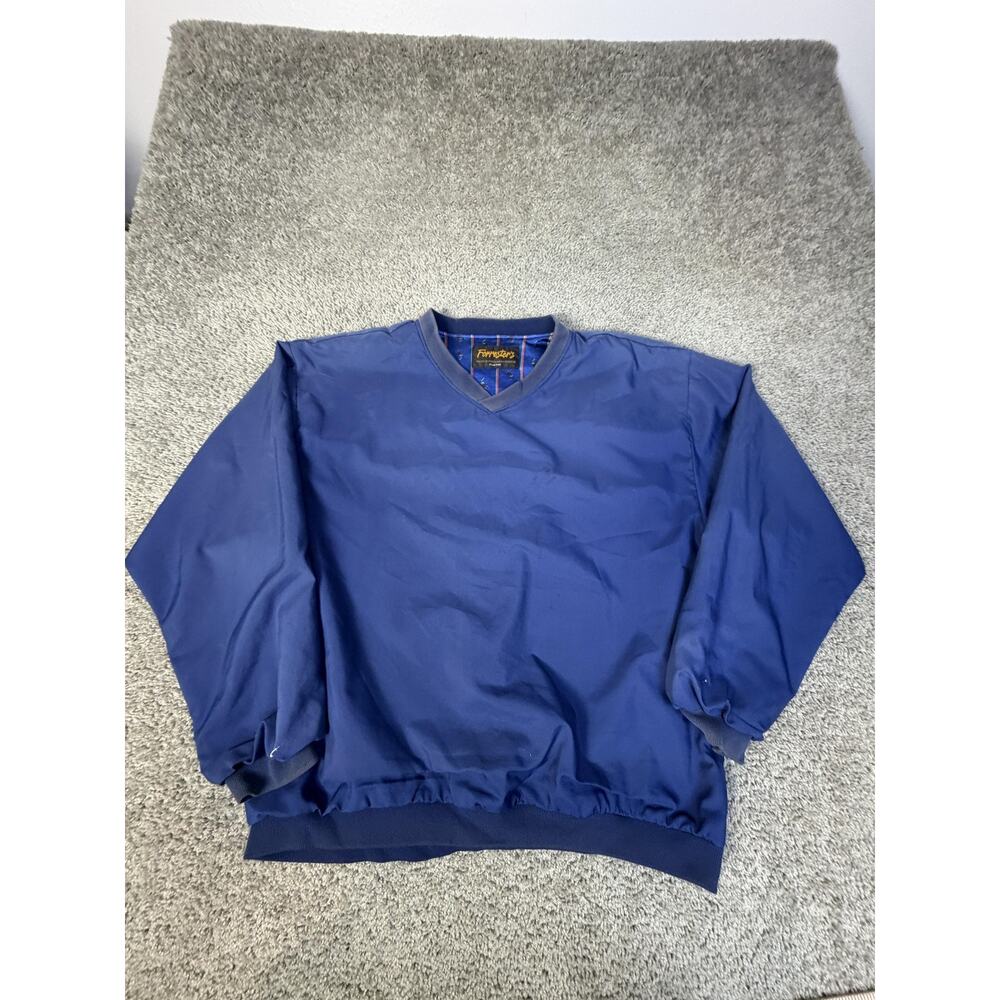 VTG Forrester's Jacket Mens XL Blue Windbreaker Lined USA Made Polyester
